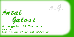 antal galosi business card